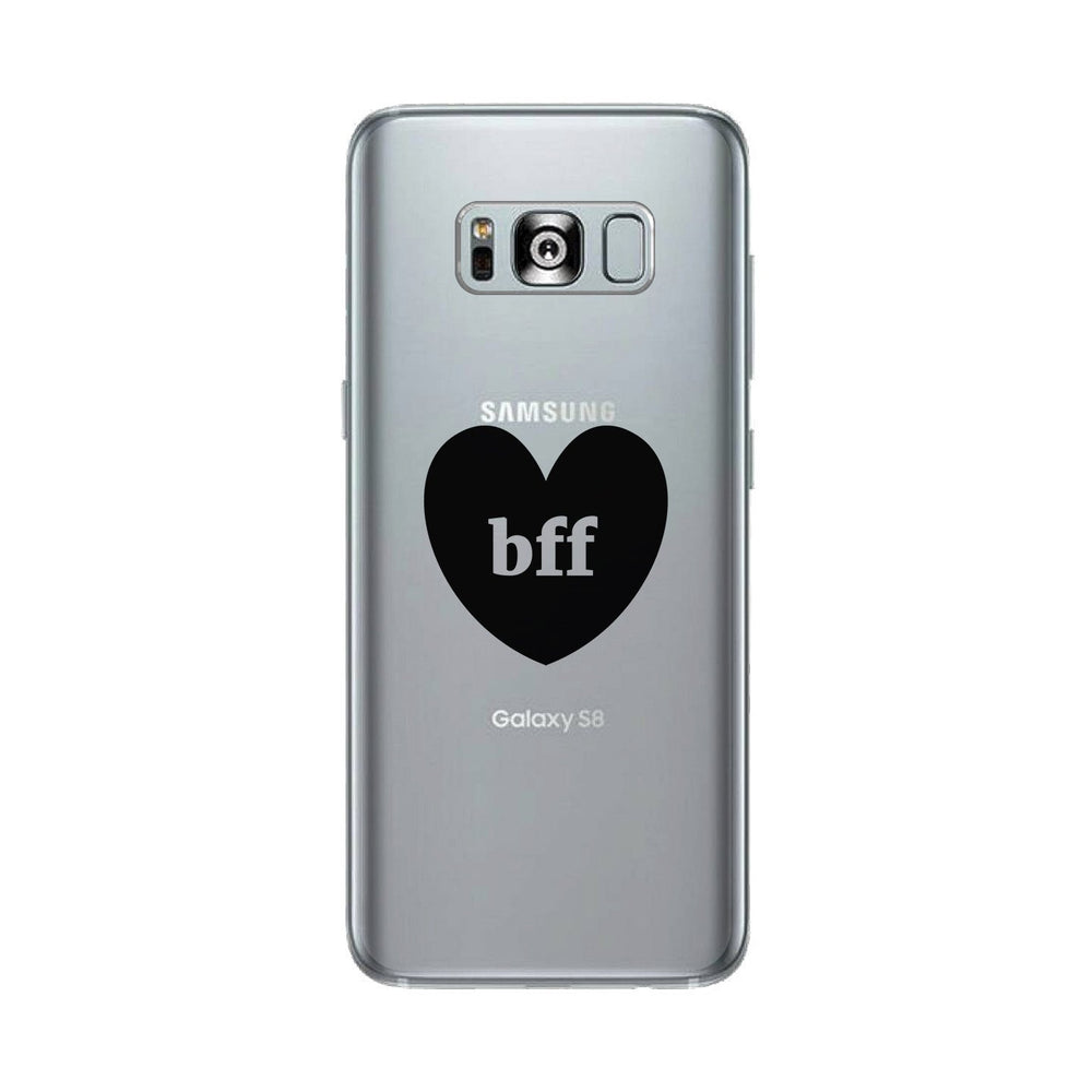 Bff Hearts Clear Phone Case