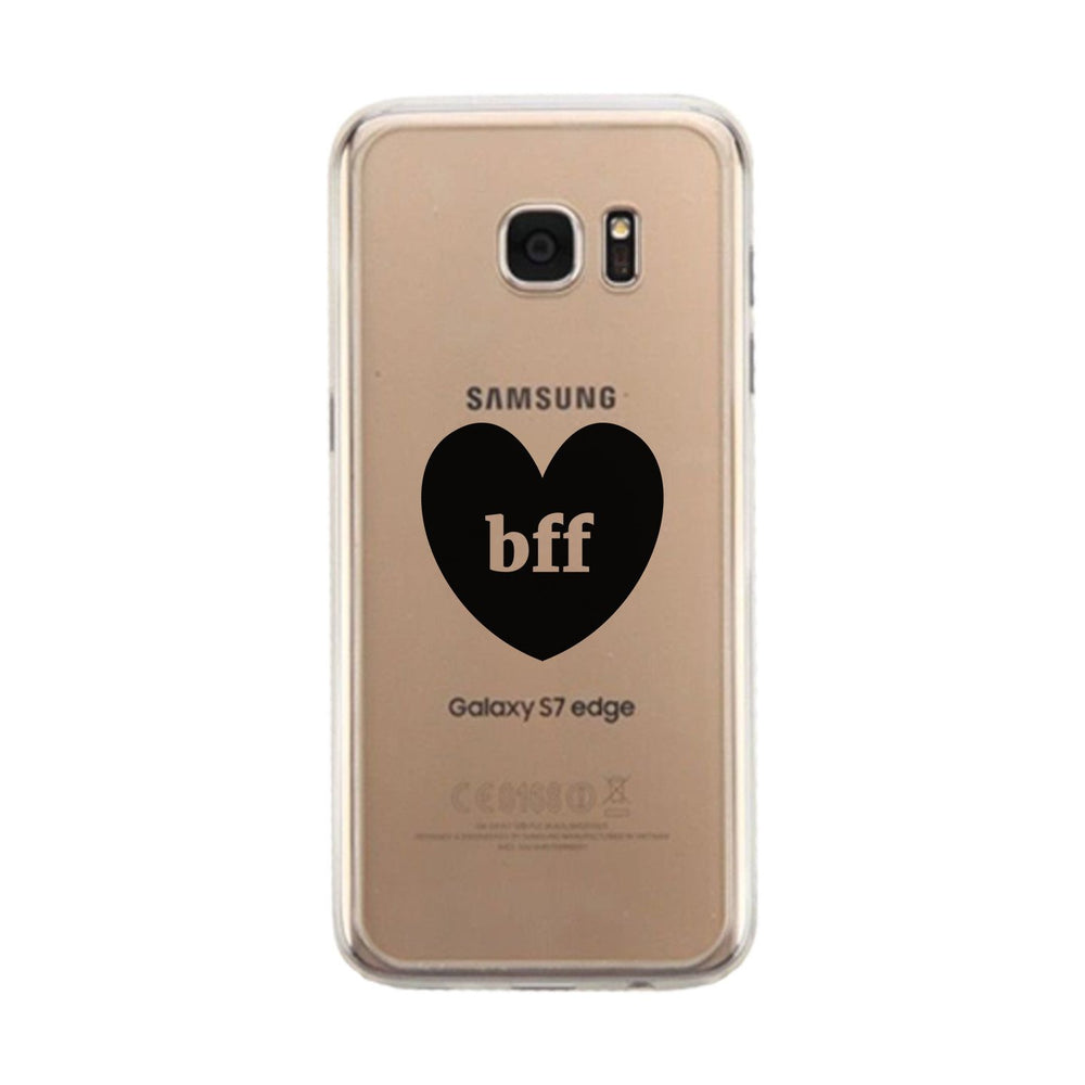 Bff Hearts Clear Phone Case