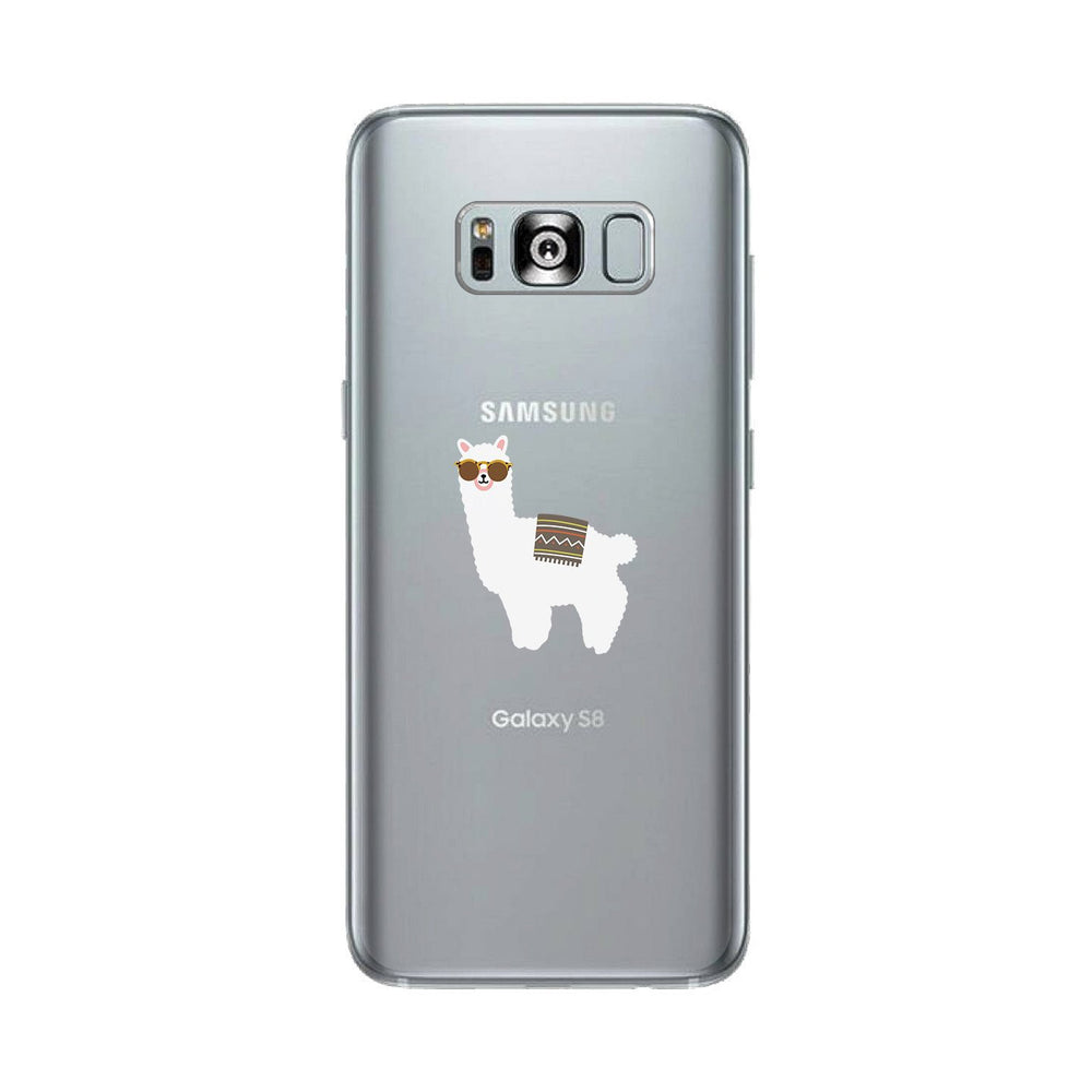 Llamas With Sunglasses - Clear Phone Case