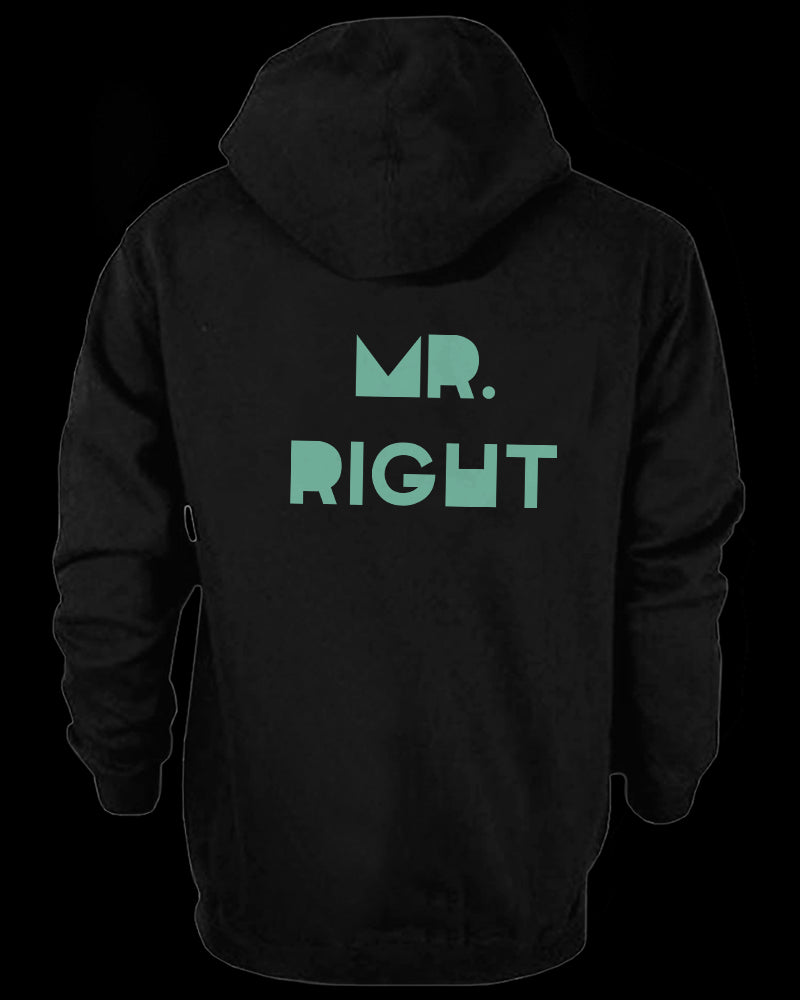 His and Her Matching Outfit Mr Right and Mrs Always Right Couple Hoodies