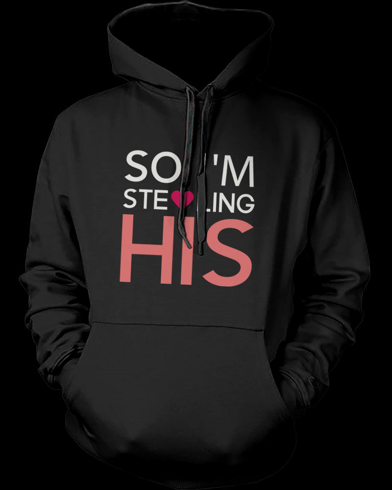 Stealing Hearts Romantic Couple Hoodies His and Her Matching Outfit