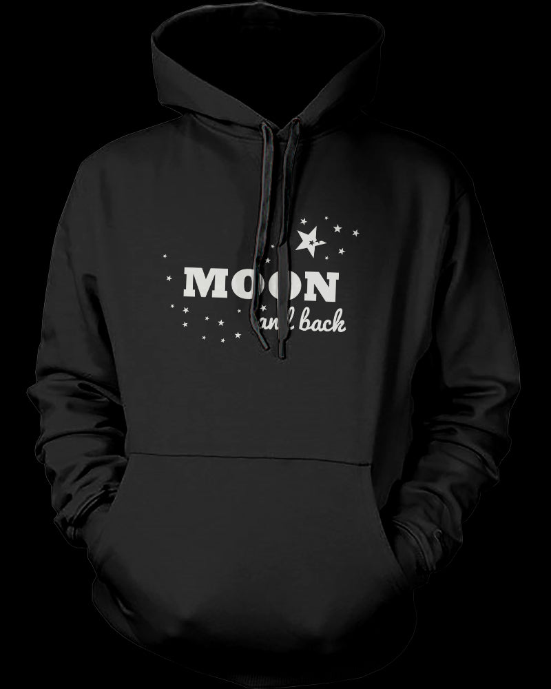 I Love You to the Moon and Back Couple Hoodies Matching Outfit for Couples