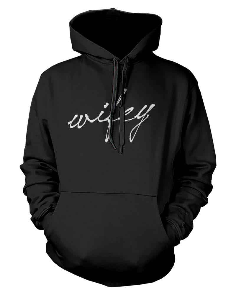 Hubby and Wifey Cute Couple Hoodies Funny Matching Outfit for Couples