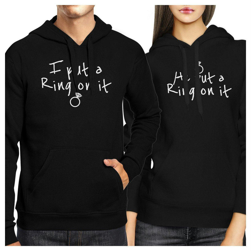 Ring On It Couple Hoodies Engagement Photo Shoot Matching Outfits