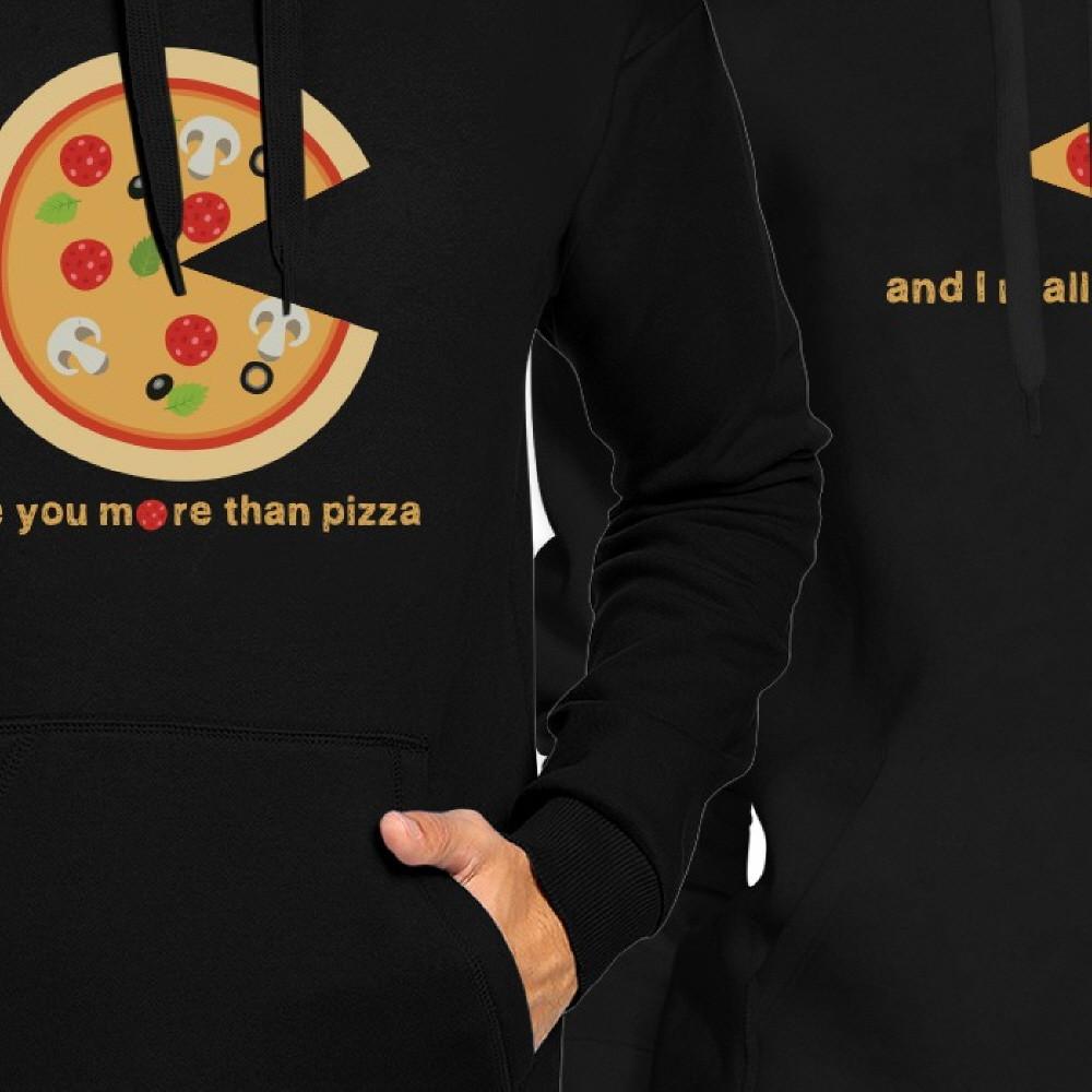 I Like You More Than Pizza Couple Hoodies Valentines Day Gift Idea