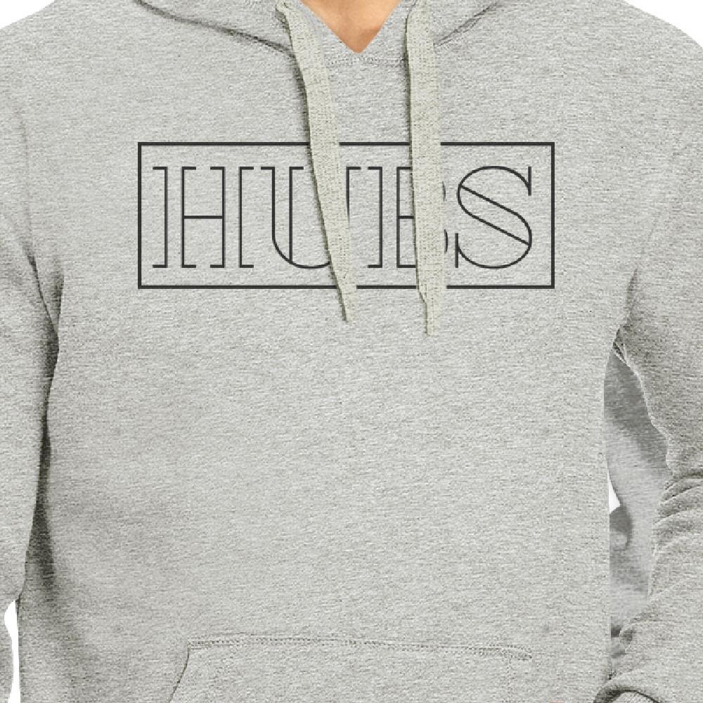 Hubs And Wife Matching Couple Grey Hoodie