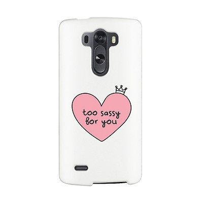 Too Sassy For You Funny Phone Case Cute Graphic Design Printed Phone Cover