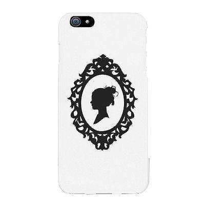 Lady Silhouette Frame Funny Phone Case Cute Graphic Design Phone Cover