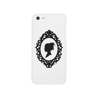 Lady Silhouette Frame Funny Phone Case Cute Graphic Design Phone Cover