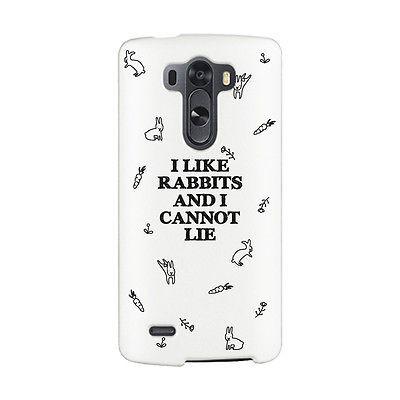 I Like Rabbit And I Cannot Lie Funny Case Cute Graphic Design Cover