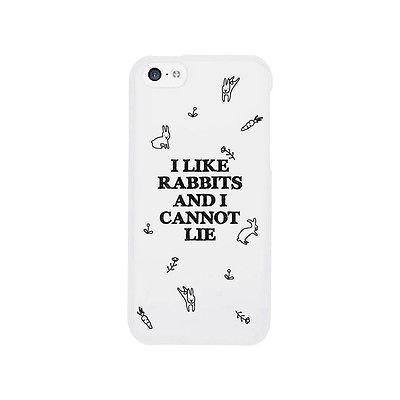 I Like Rabbit And I Cannot Lie Funny Case Cute Graphic Design Cover