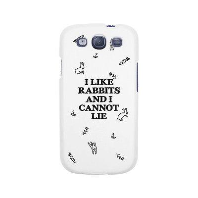 I Like Rabbit And I Cannot Lie Funny Case Cute Graphic Design Cover