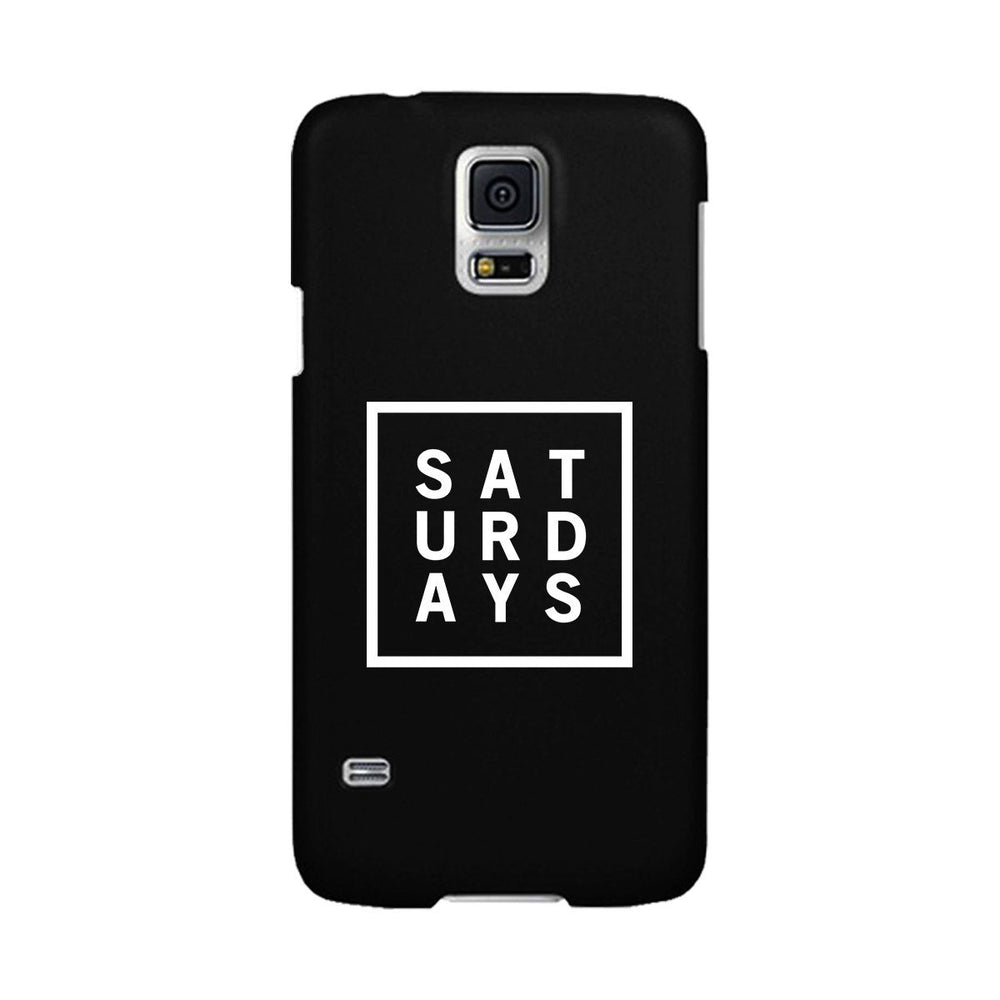 Saturday Black Phone Cases For Apple, Samsung Galaxy, LG, HTC Gift Ideas