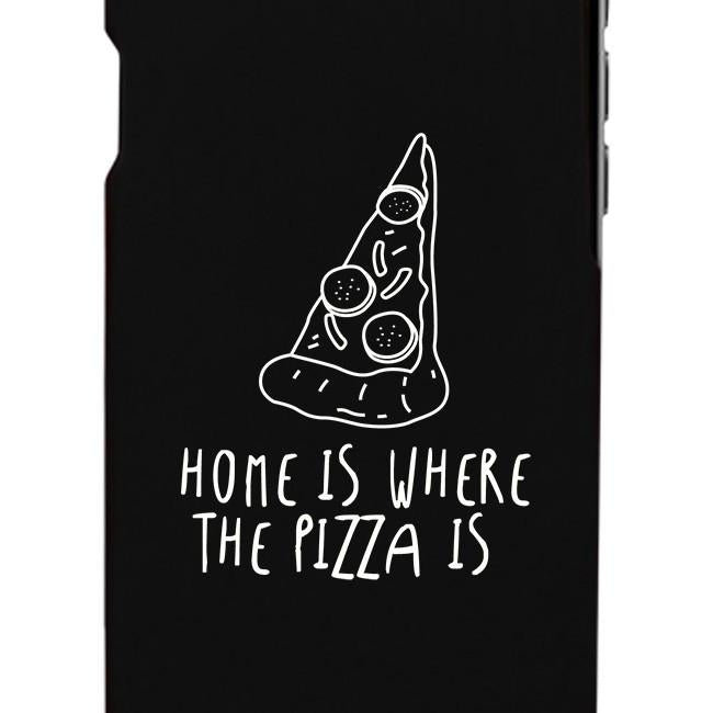 Home Where Pizza Black Ultra Slim Phone Cases For Apple, Samsung Galaxy, LG, HTC