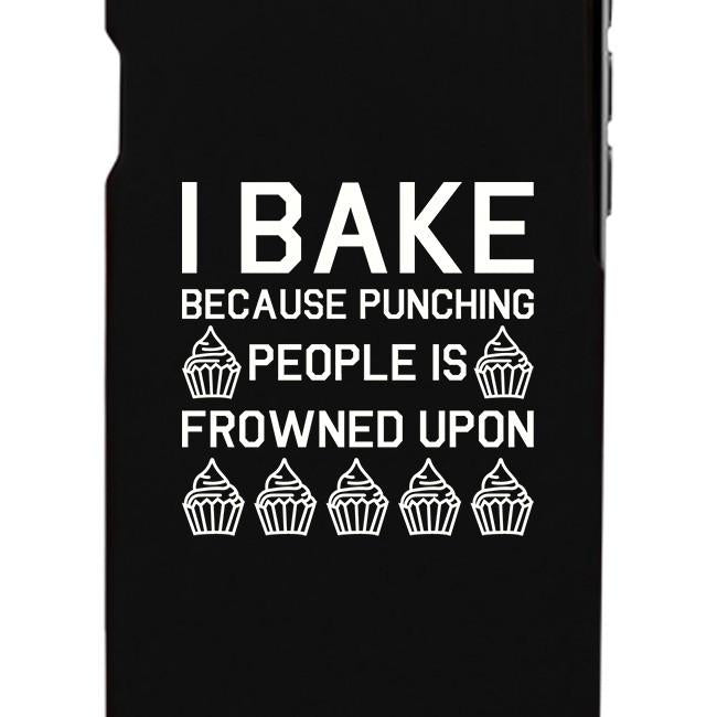 I Bake Because Black Backing Cute Phone Cases For Apple, Samsung Galaxy, LG, HTC