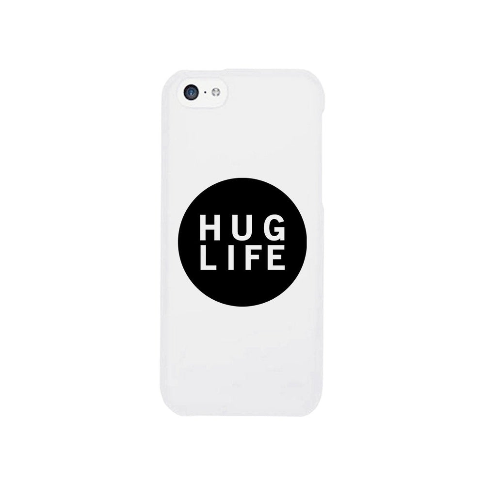 Hug Life Black Sleeveless White Phone Case