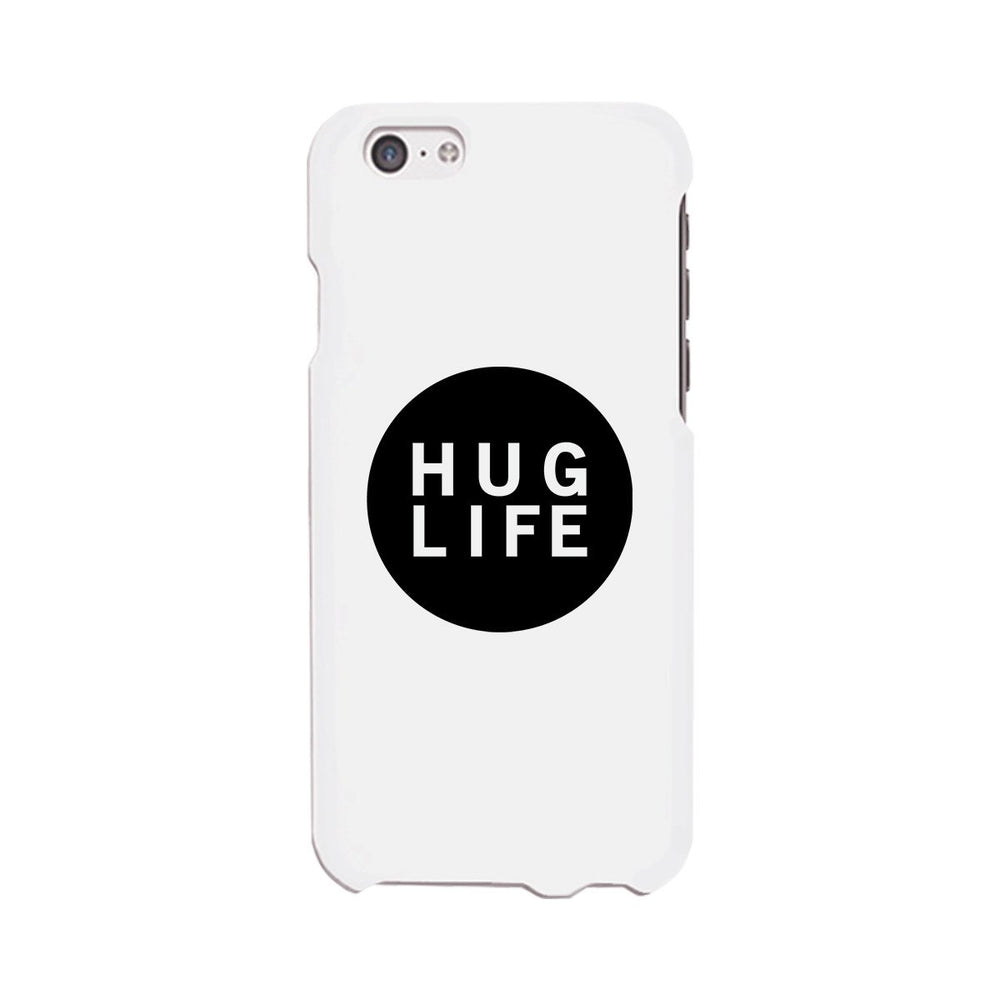 Hug Life Black Sleeveless White Phone Case