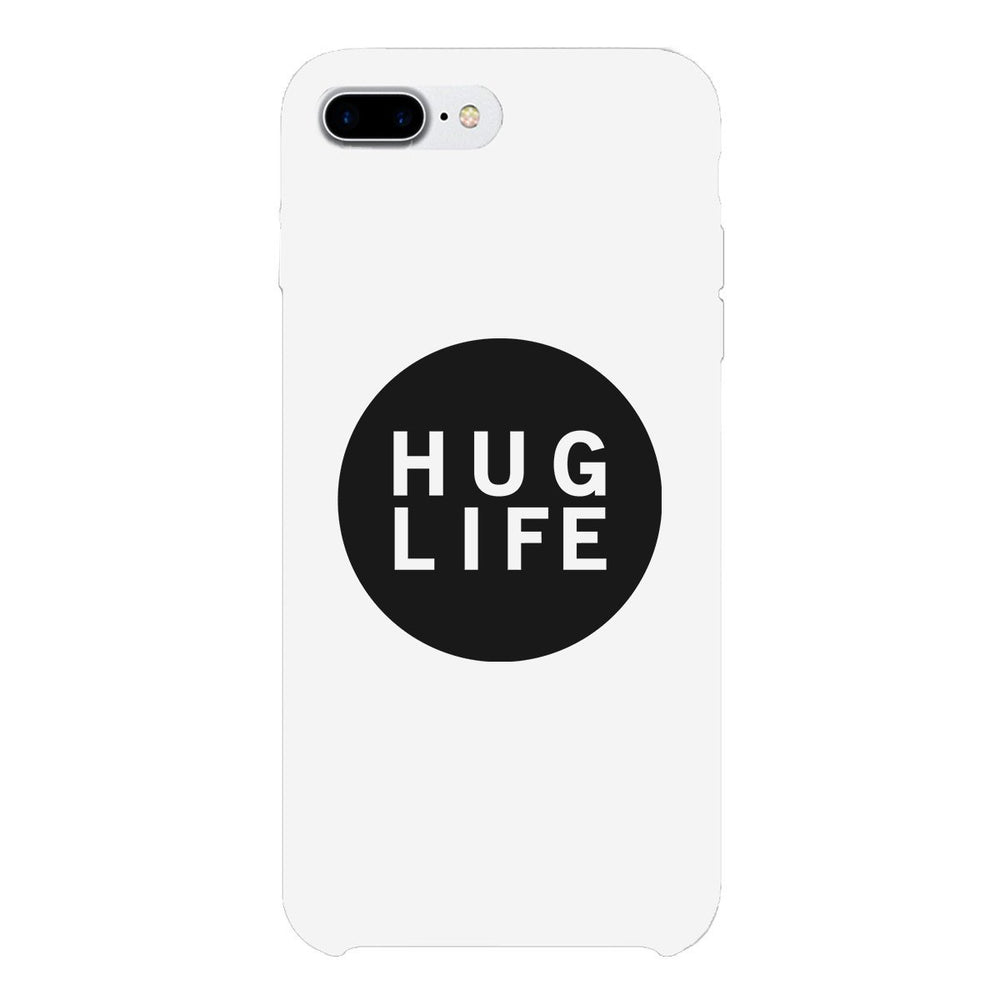 Hug Life Black Sleeveless White Phone Case