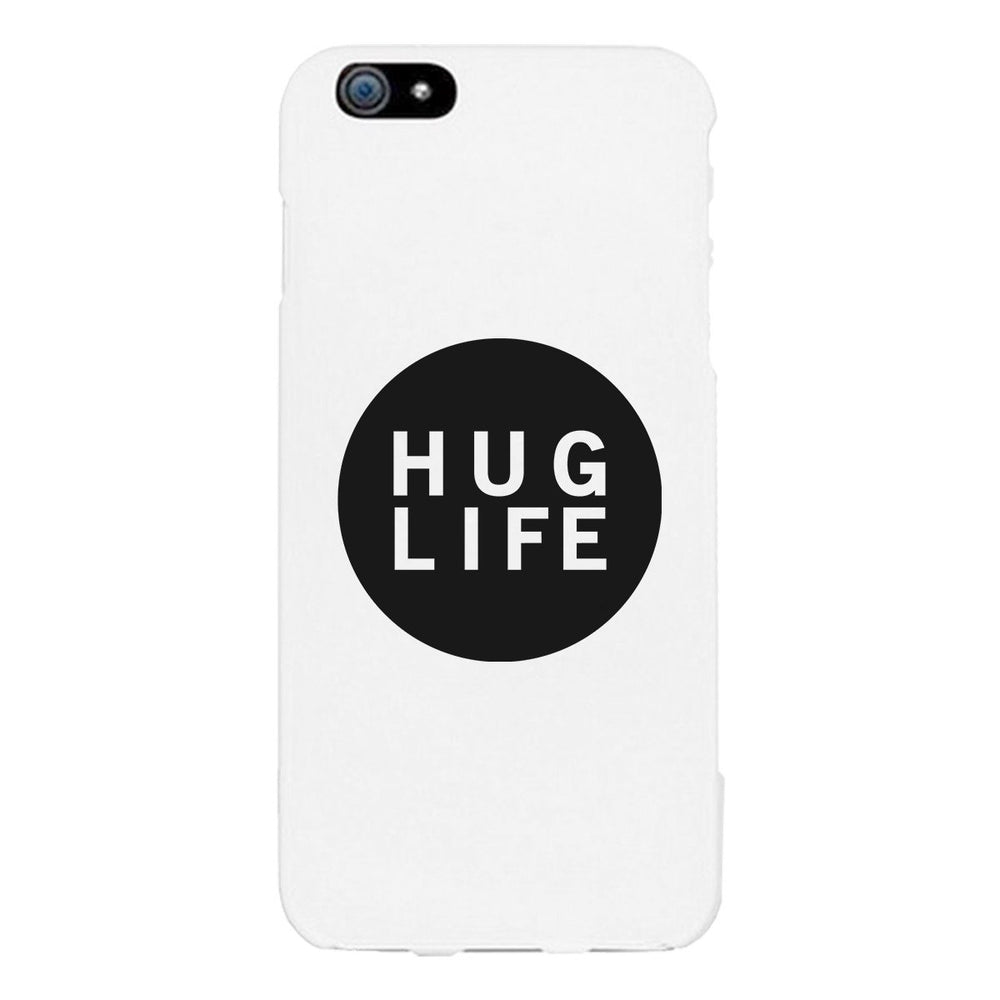 Hug Life Black Sleeveless White Phone Case