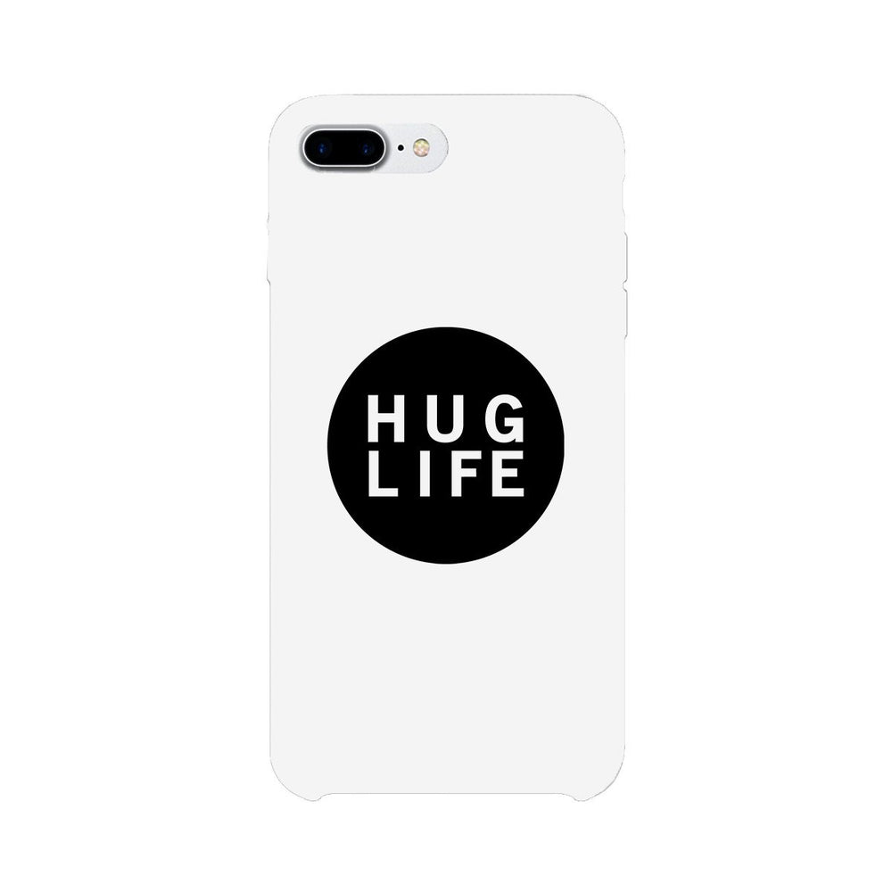 Hug Life Black Sleeveless White Phone Case