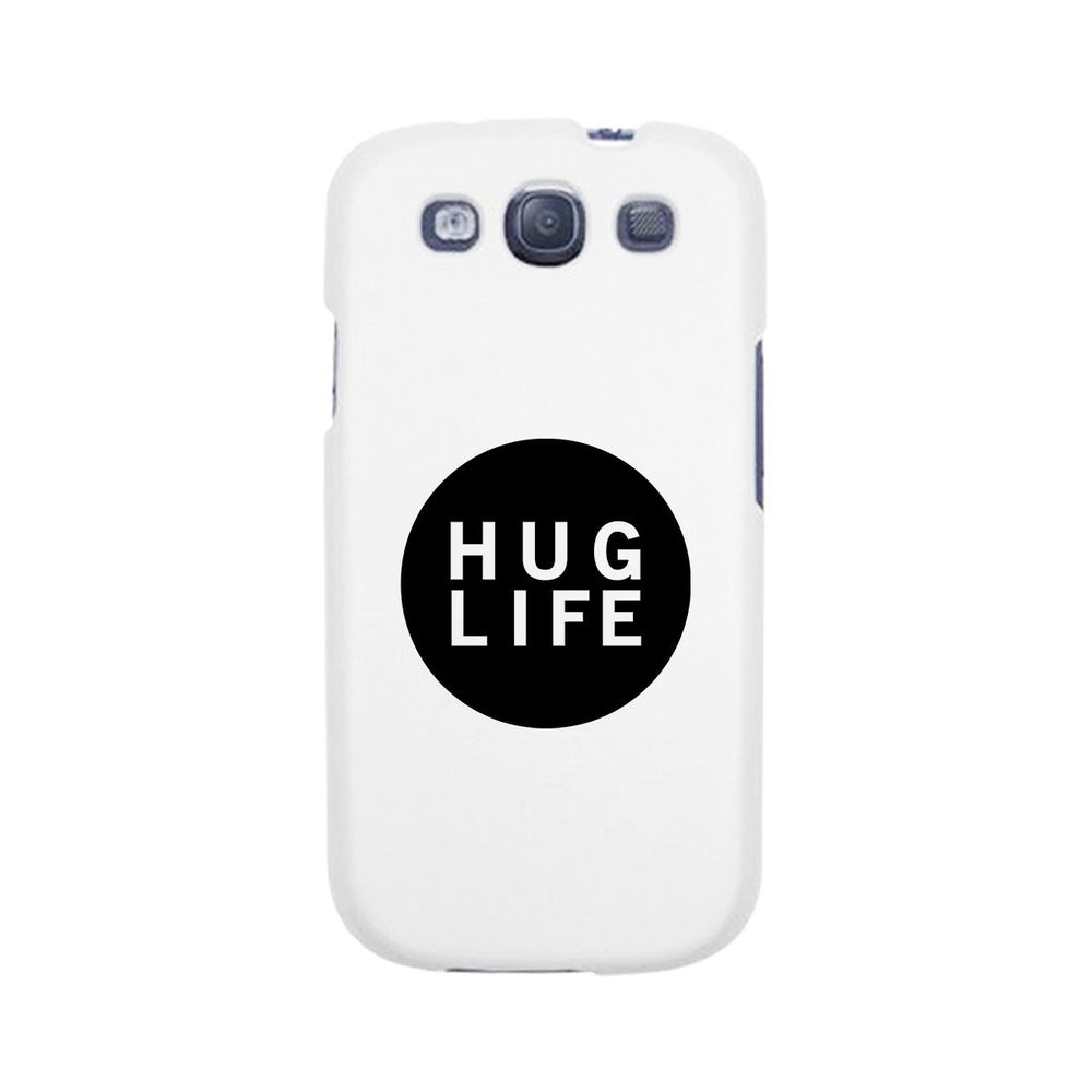 Hug Life Black Sleeveless White Phone Case