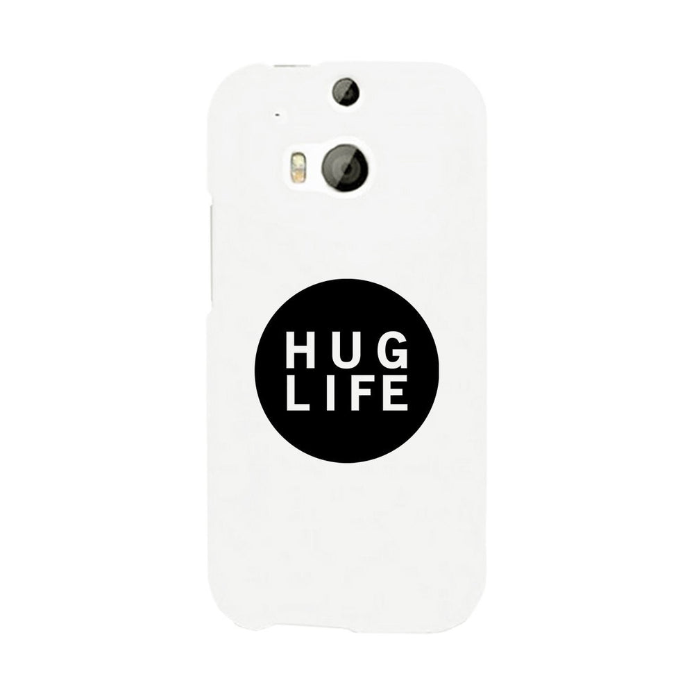 Hug Life Black Sleeveless White Phone Case