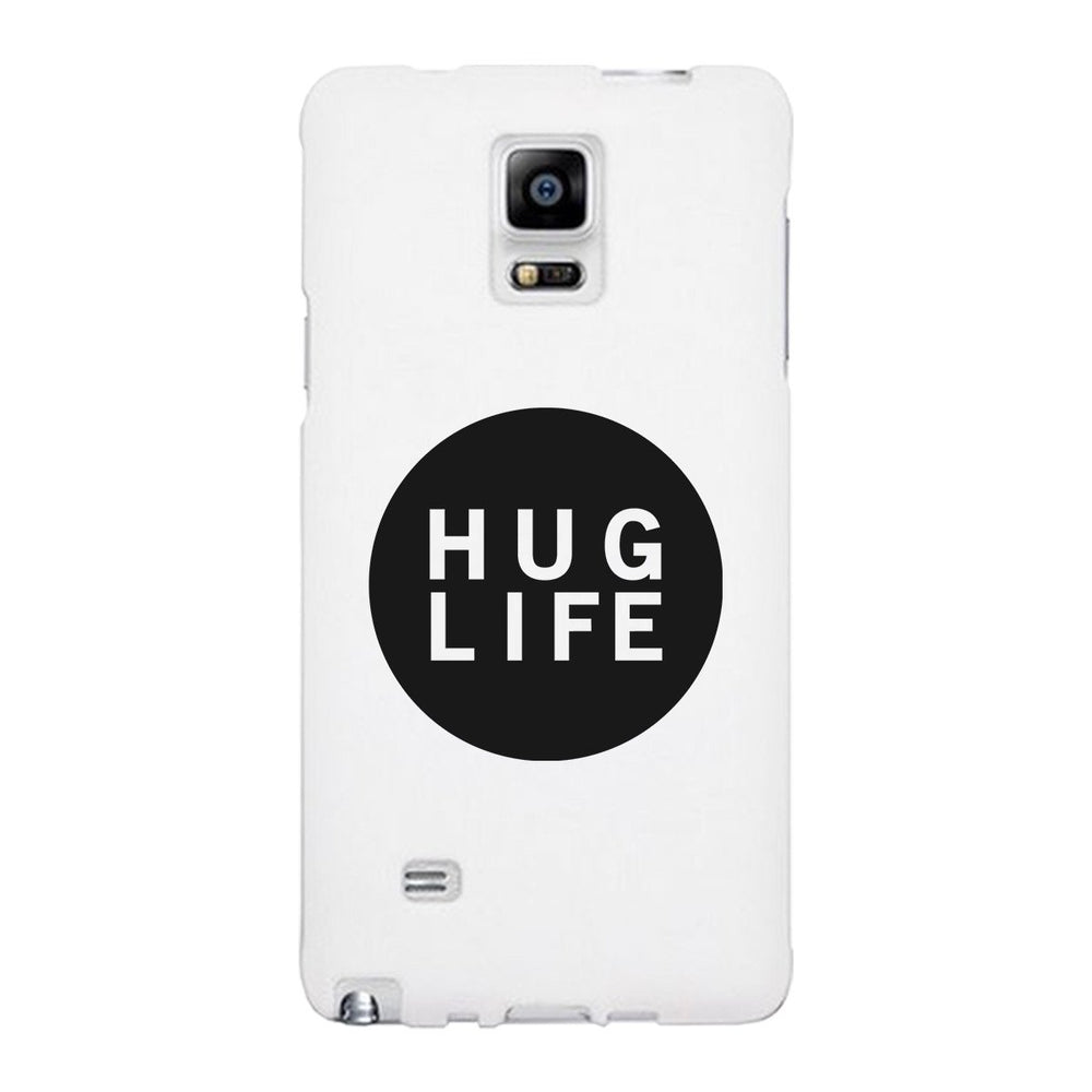 Hug Life Black Sleeveless White Phone Case