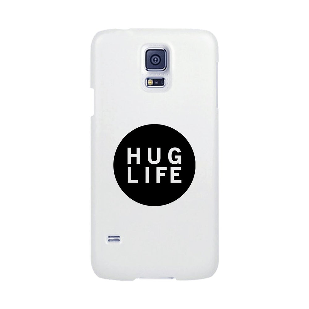 Hug Life Black Sleeveless White Phone Case