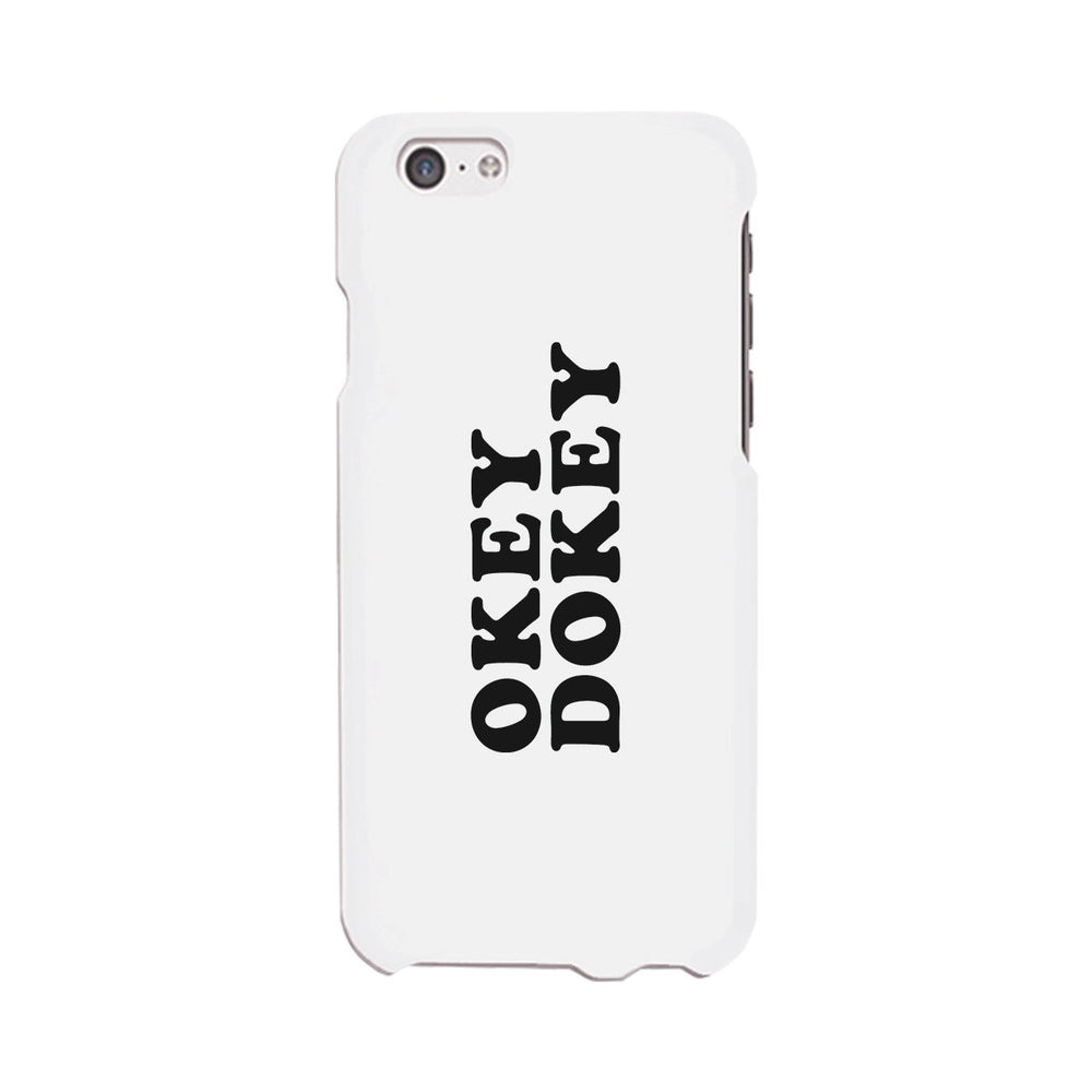 Okey Dokey Black Cute Design Graphic Phone Case