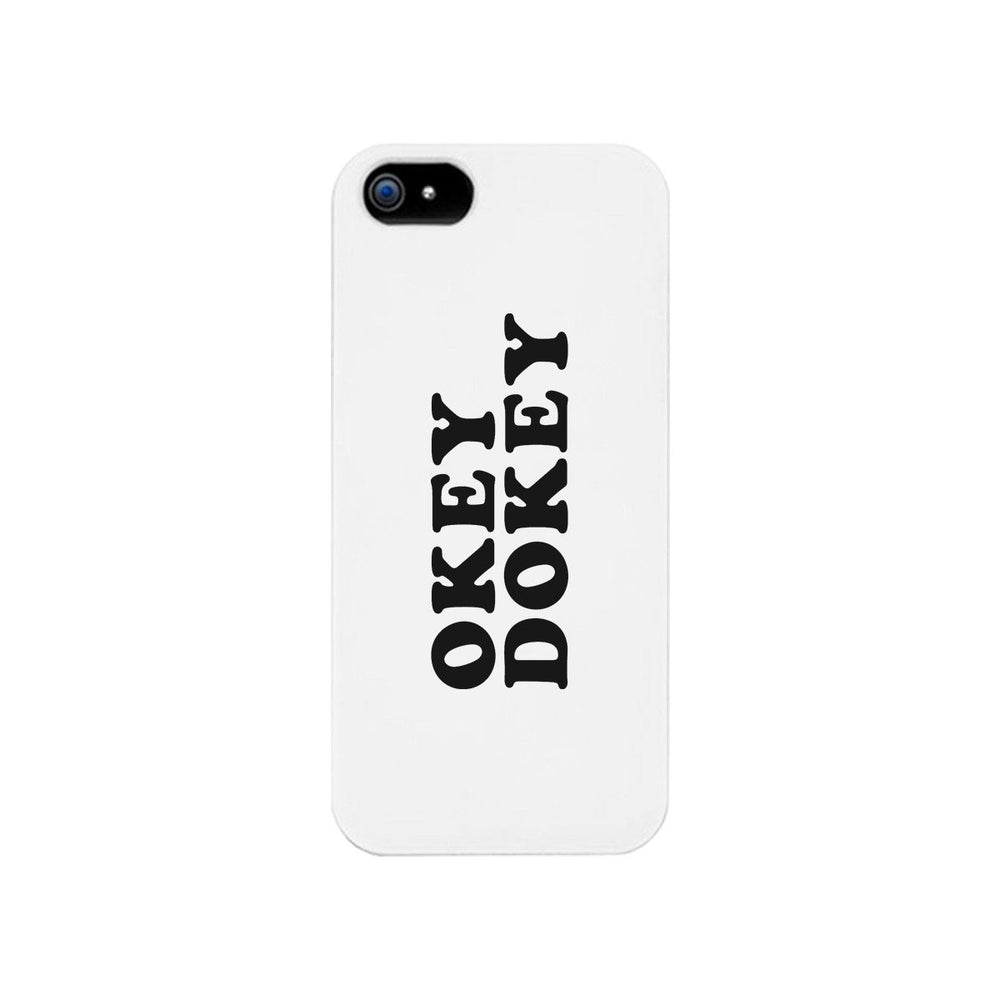 Okey Dokey Black Cute Design Graphic Phone Case