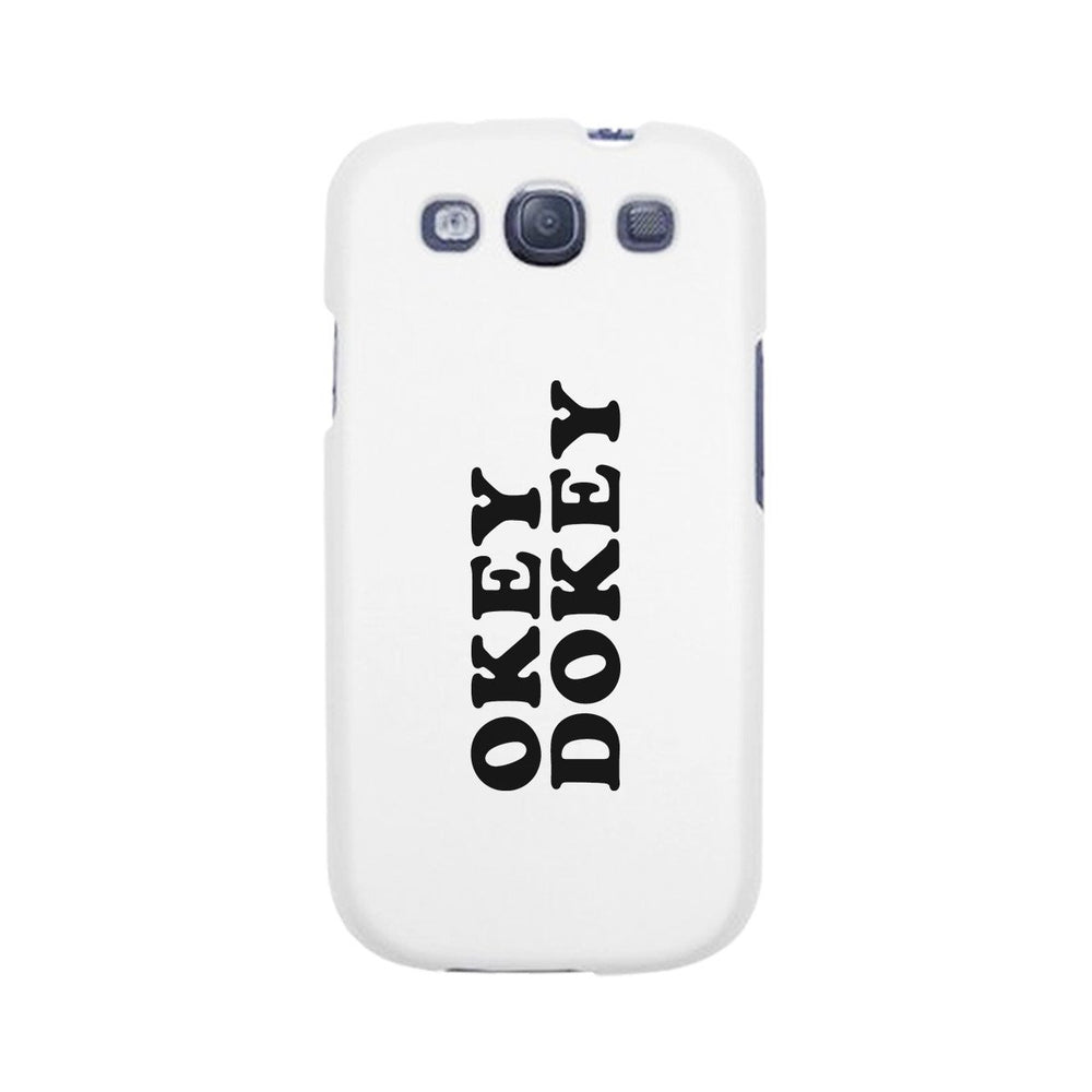 Okey Dokey Black Cute Design Graphic Phone Case