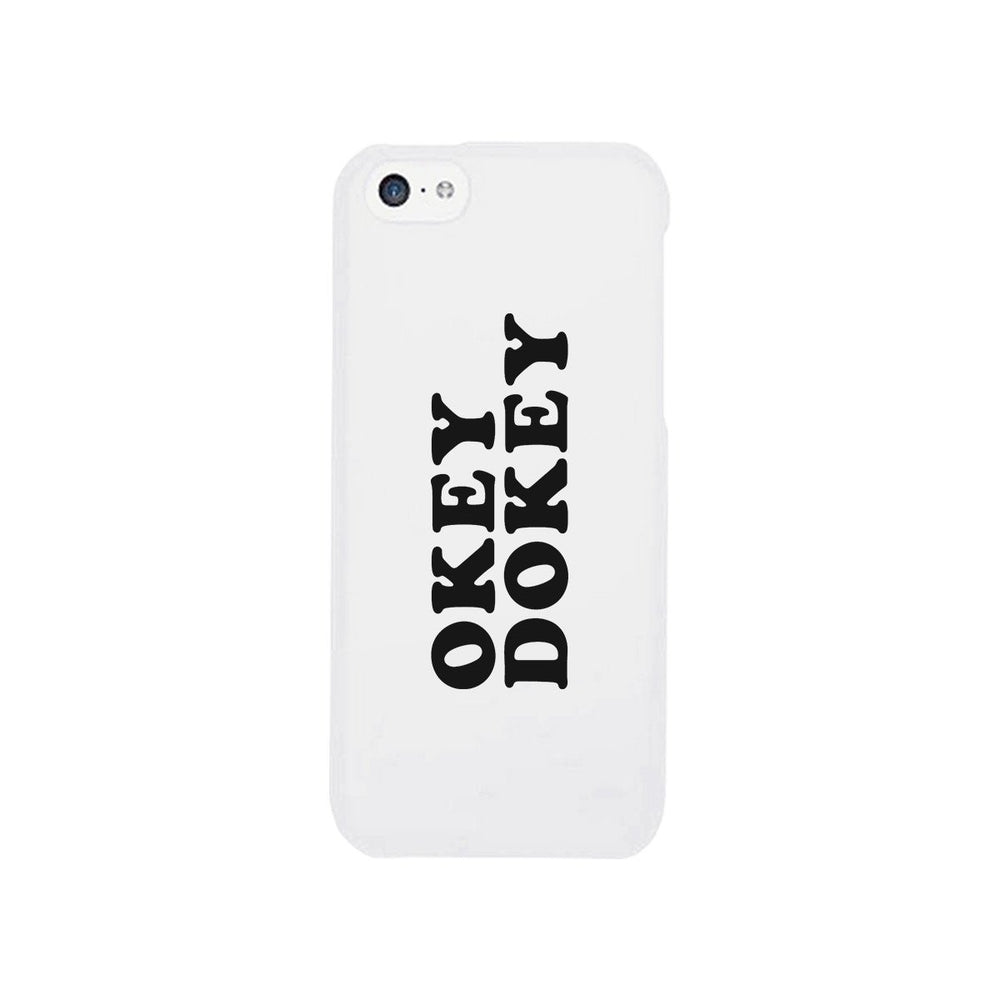 Okey Dokey Black Cute Design Graphic Phone Case