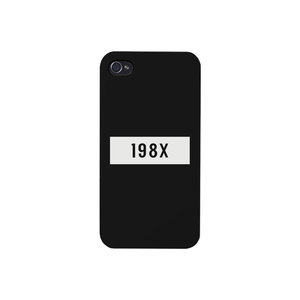 198X Black Cute Phone Case Born in 80's Funny Gift Ideas