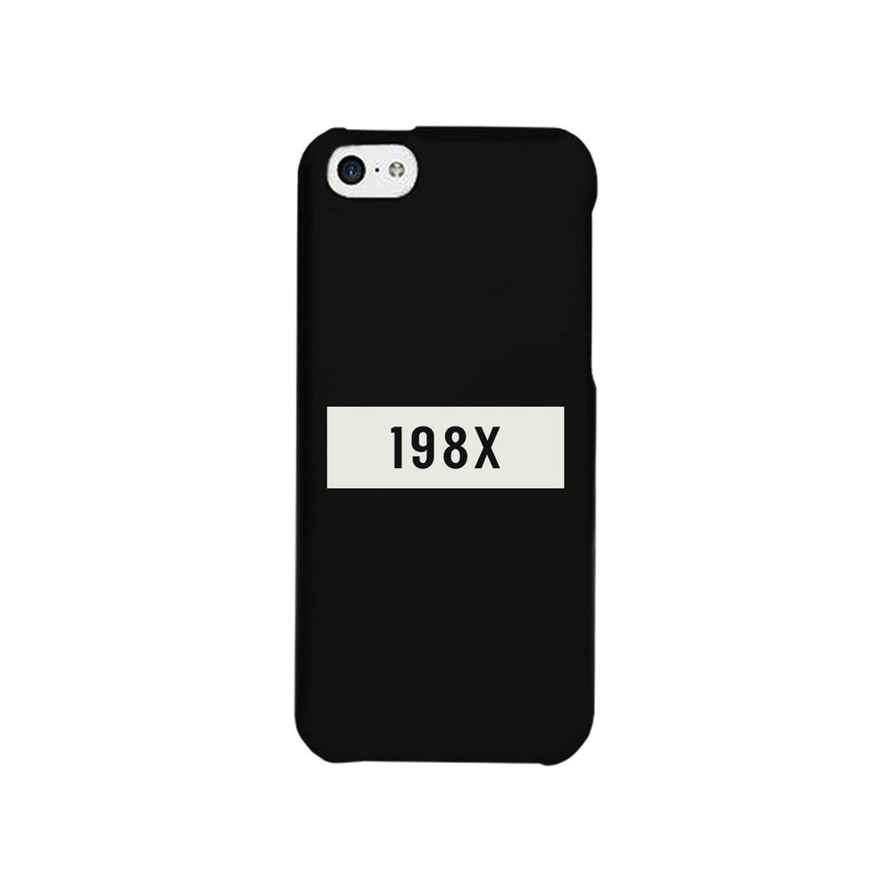 198X Black Cute Phone Case Born in 80's Funny Gift Ideas