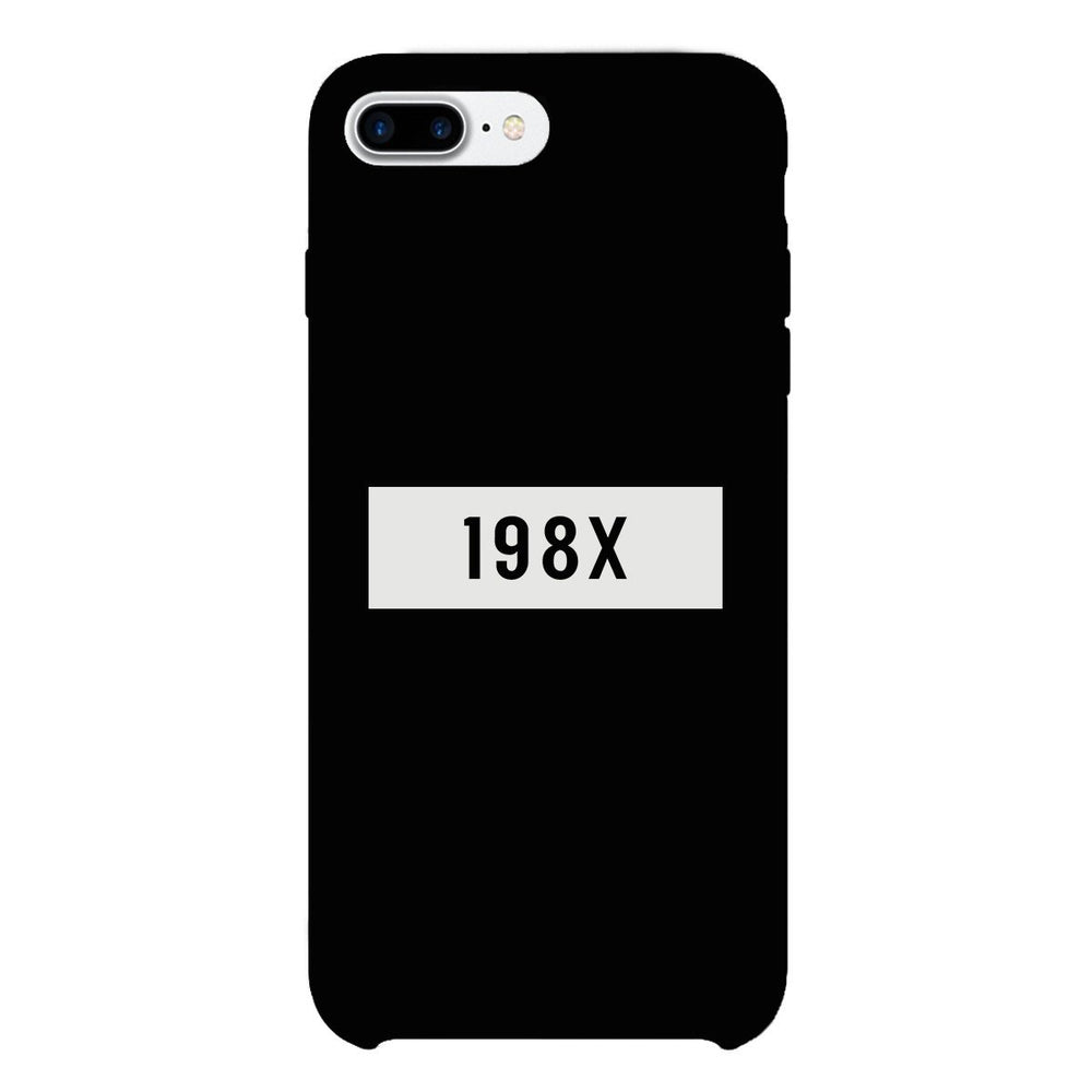 198X Black Cute Phone Case Born in 80's Funny Gift Ideas