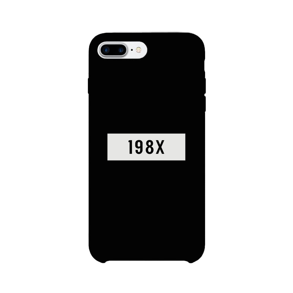 198X Black Cute Phone Case Born in 80's Funny Gift Ideas