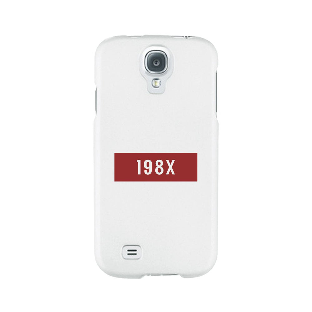 198X Black Cute Phone Case Born in 80s Funny Gift Idea