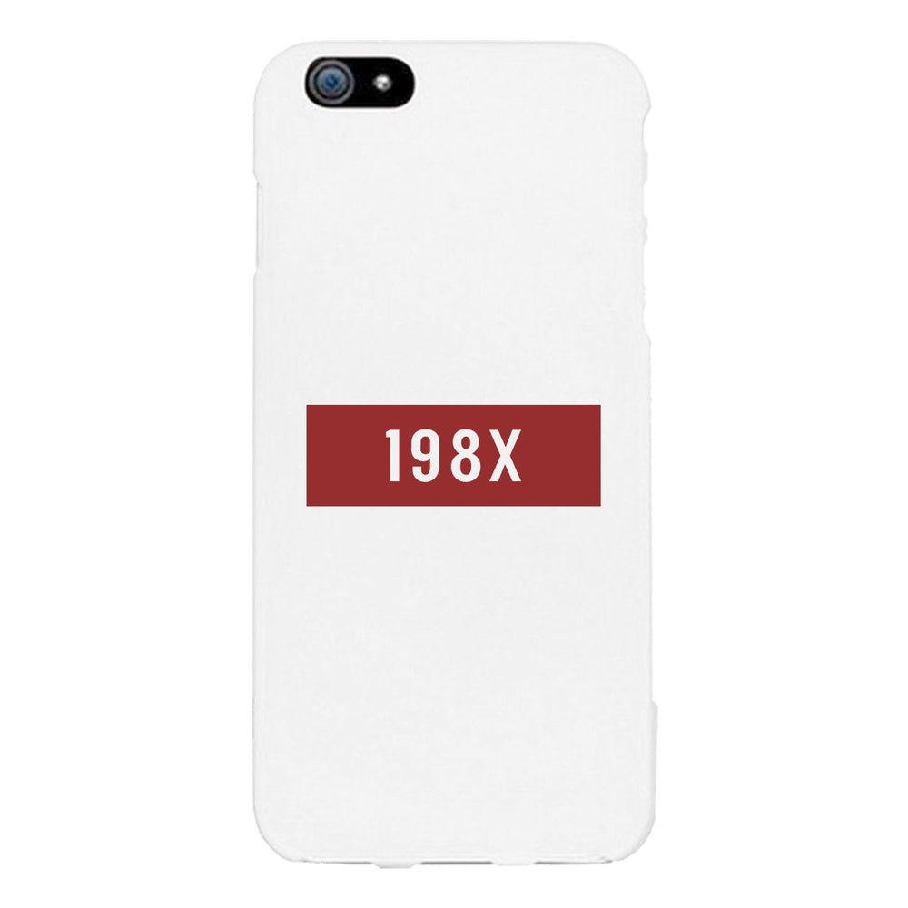 198X Black Cute Phone Case Born in 80s Funny Gift Idea