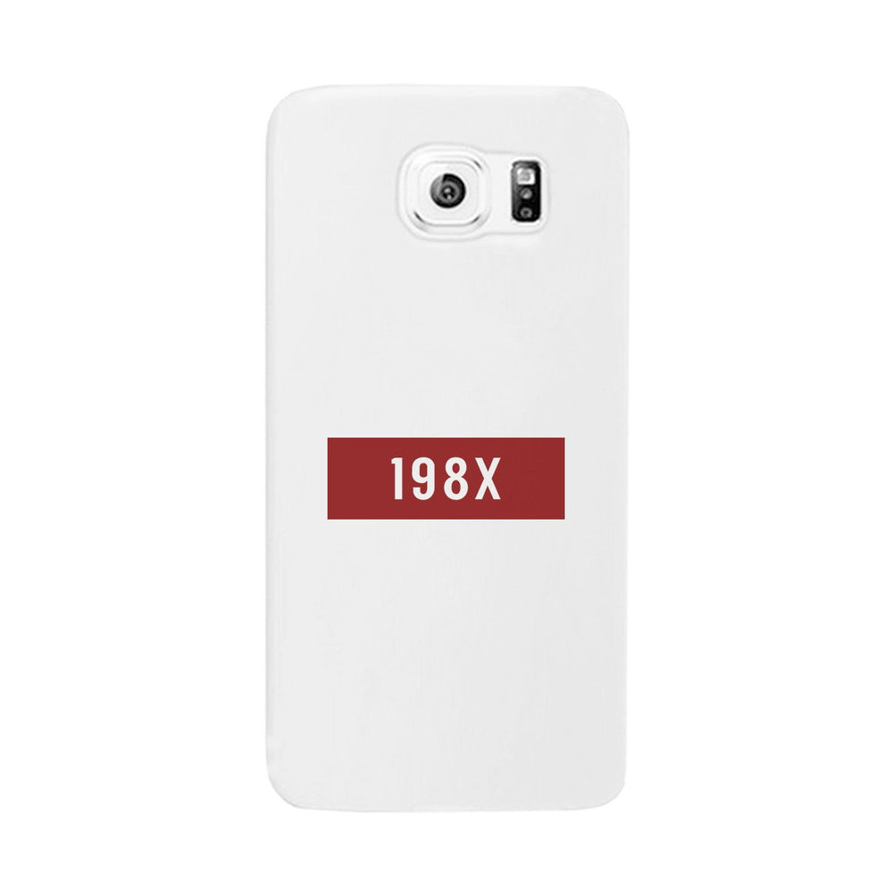 198X Black Cute Phone Case Born in 80s Funny Gift Idea