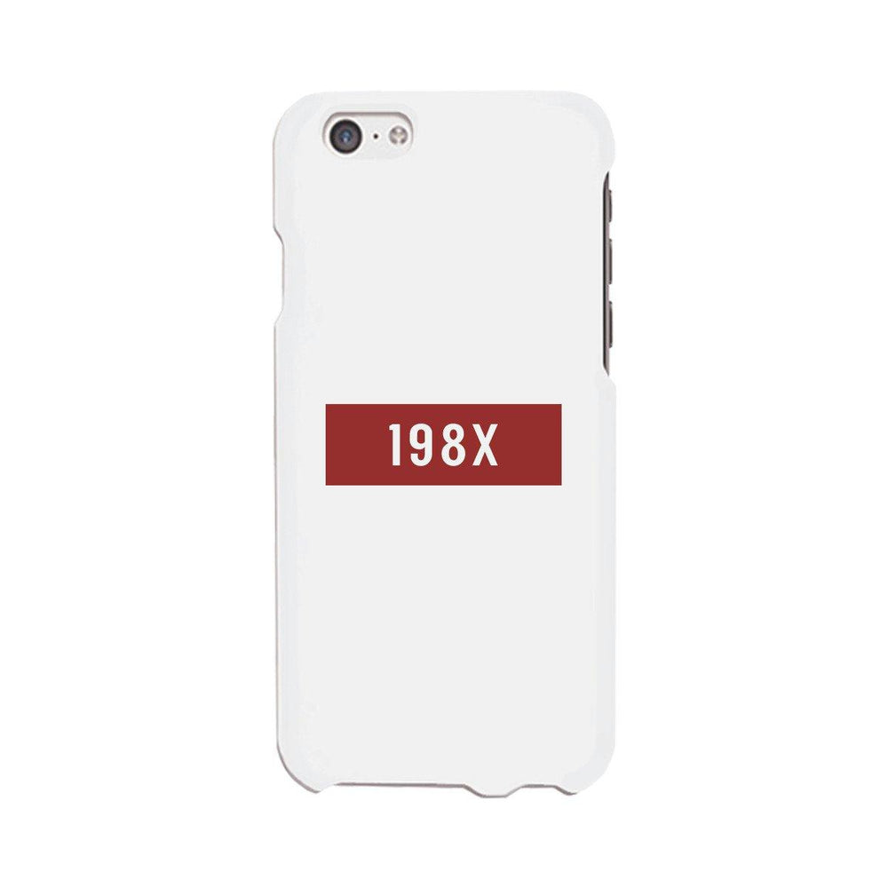 198X Black Cute Phone Case Born in 80s Funny Gift Idea