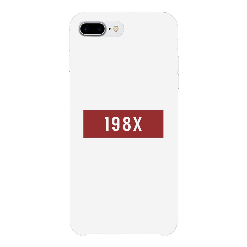 198X Black Cute Phone Case Born in 80s Funny Gift Idea