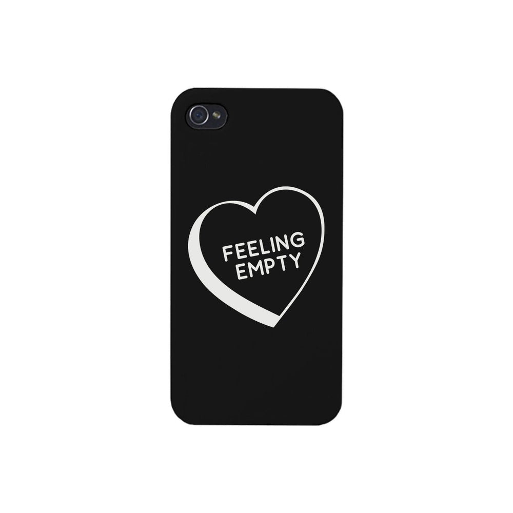 Feeling Empty Heart Black Graphic Phone Case Unique Design