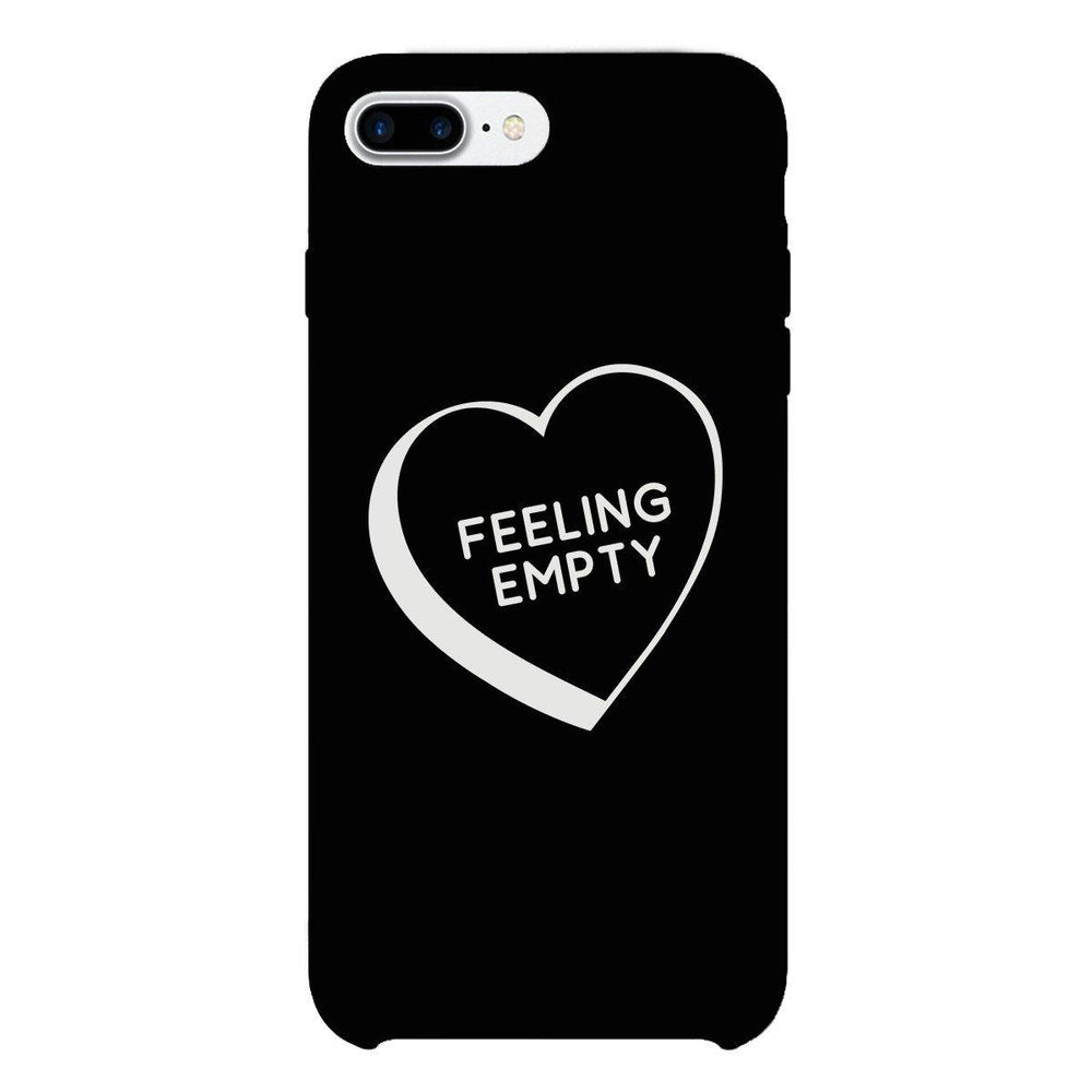 Feeling Empty Heart Black Graphic Phone Case Unique Design