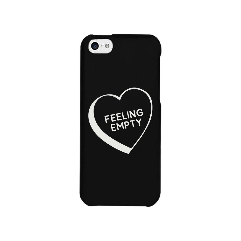 Feeling Empty Heart Black Graphic Phone Case Unique Design