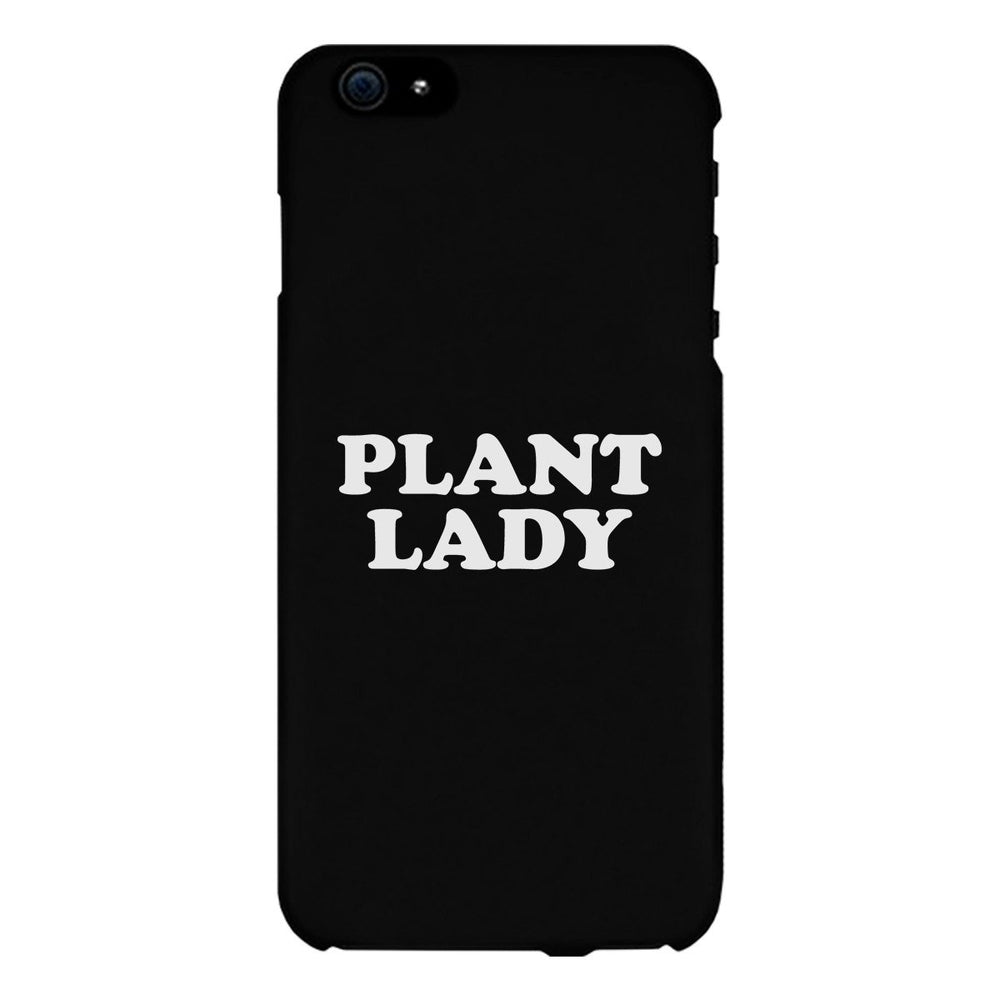 Plant Lady Black Phone Case Simple Quote Cute Graphic Phone Case