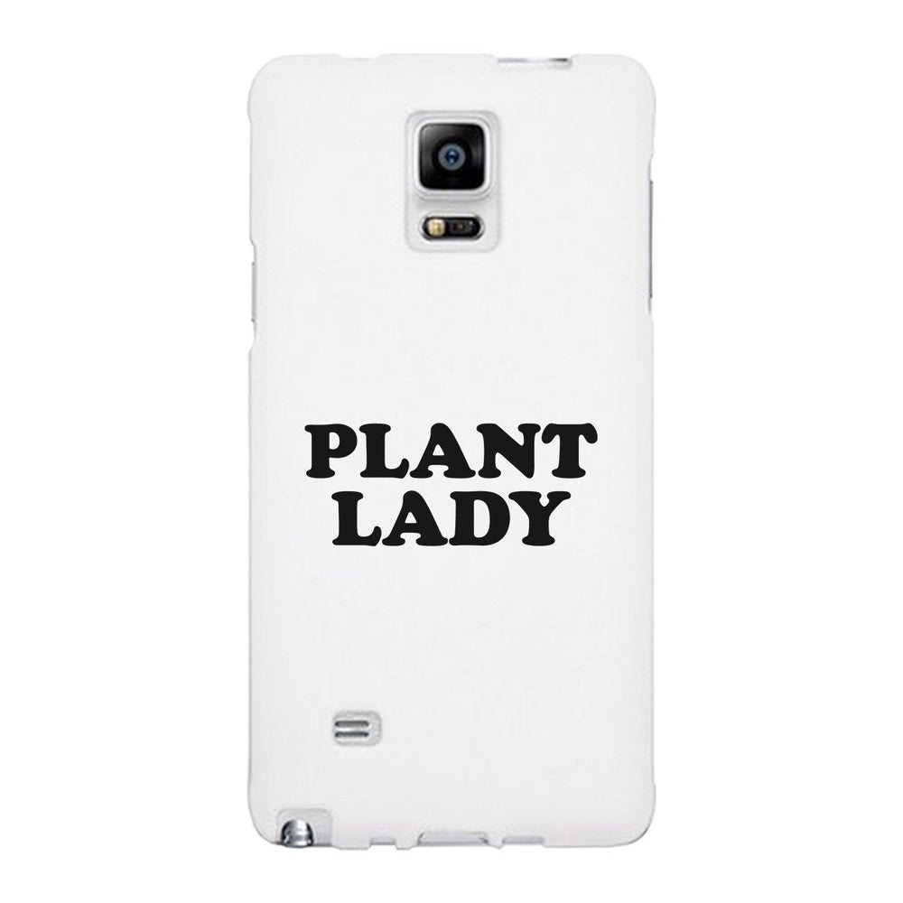 Plant Lady White Phone Case Simple Letter Printed Gifts For Her