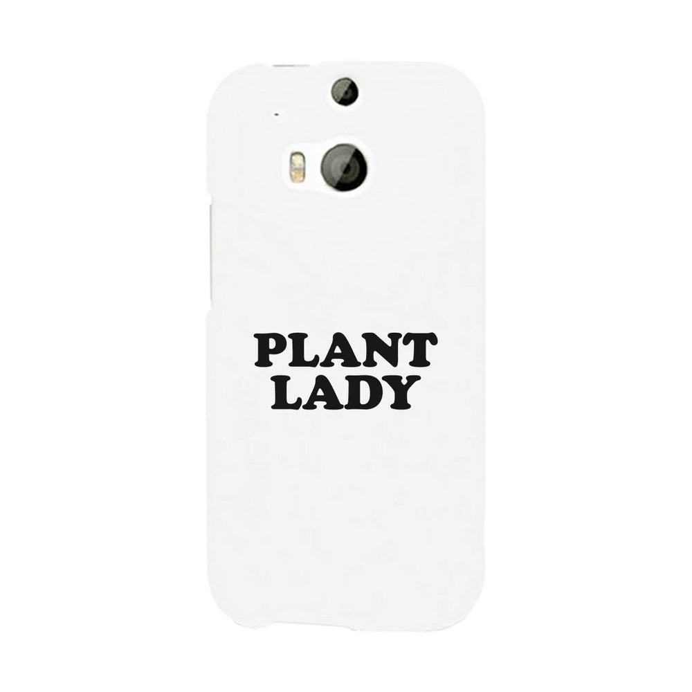 Plant Lady White Phone Case Simple Letter Printed Gifts For Her