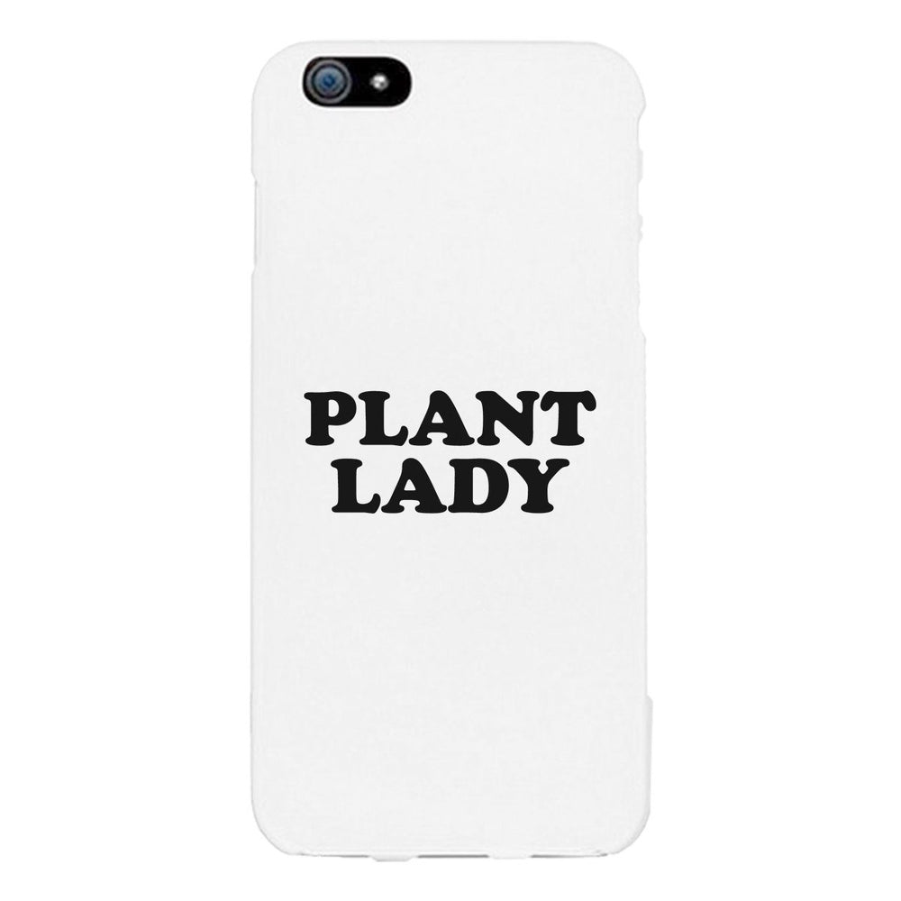 Plant Lady White Phone Case Simple Letter Printed Gifts For Her