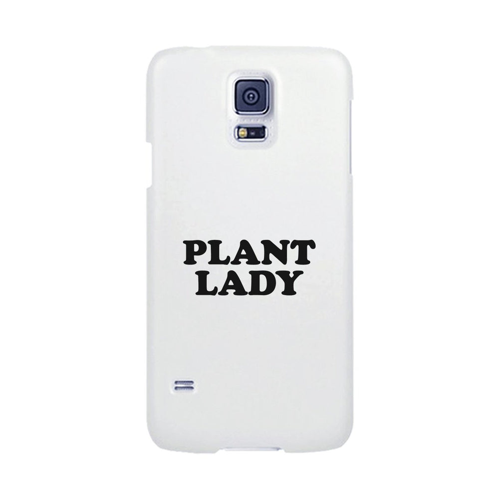 Plant Lady White Phone Case Simple Letter Printed Gifts For Her