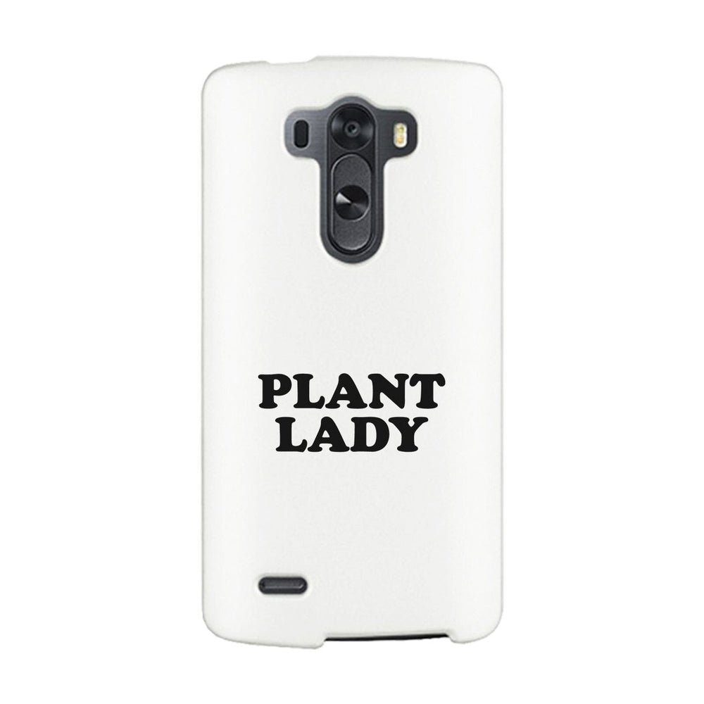 Plant Lady White Phone Case Simple Letter Printed Gifts For Her
